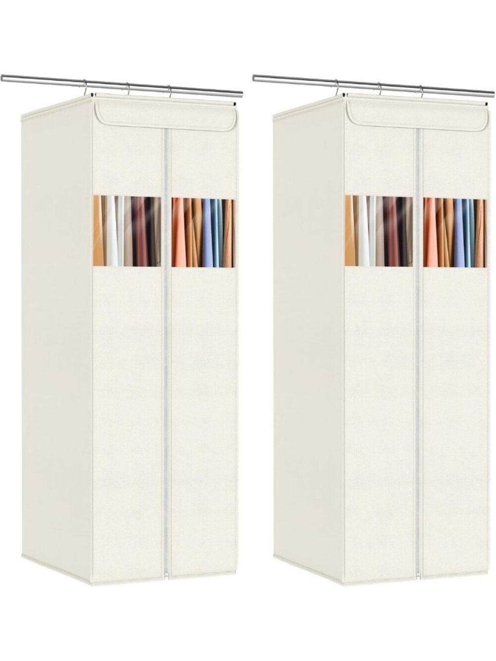 Clear Hanging Garment Bags for Closet Storage | Space-Saving Dress & Suit Bags